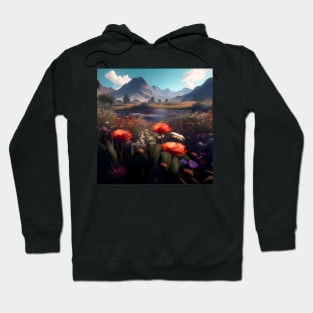 Vibrant Field of Flowers: A Bouquet of Colors Hoodie